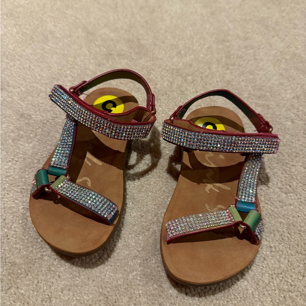 New size 5 Sam Edelman Kids' Rhinestone Sandals - Red